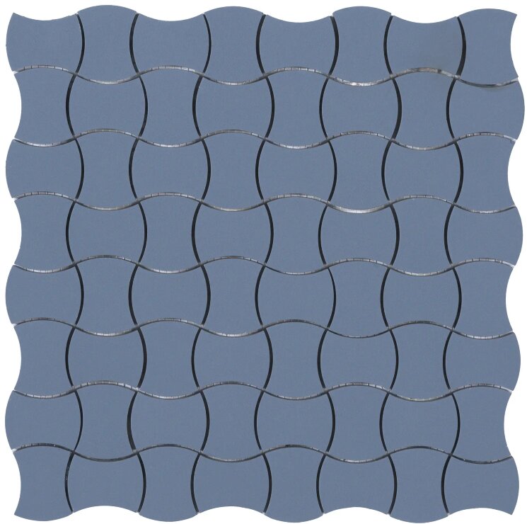 Мозаїка 30x30 5FB025050REBF-528 Zaffiro(2,5x5) CE.SI. Butterfly з колекції Butterfly CE.SI.