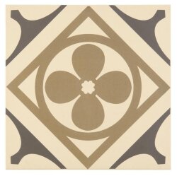 Декор Quatrefoil Charcoal Grey Regency Bath 30x30 Odyssey Original Style