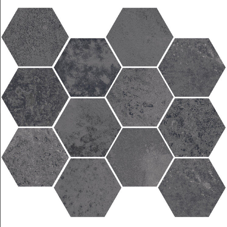 Мозаїка 28X30 Corten Iron Nat Mos Hexagon Corten Aparici з колекції Corten Aparici