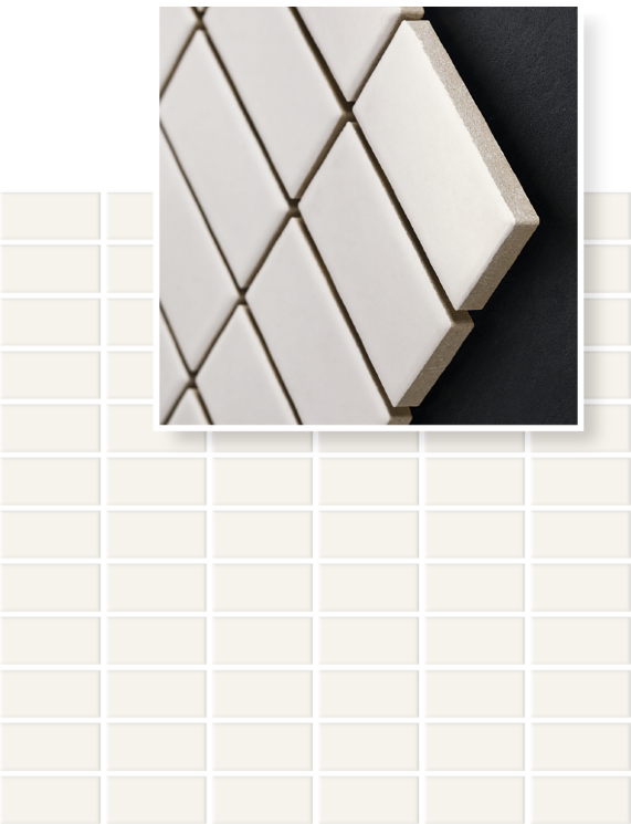 Мозаїка 29.8x29.8 Albir Bianco Mozaika Prasowana K.2,3X4,8 з колекції Altea-Albir Paradyz
