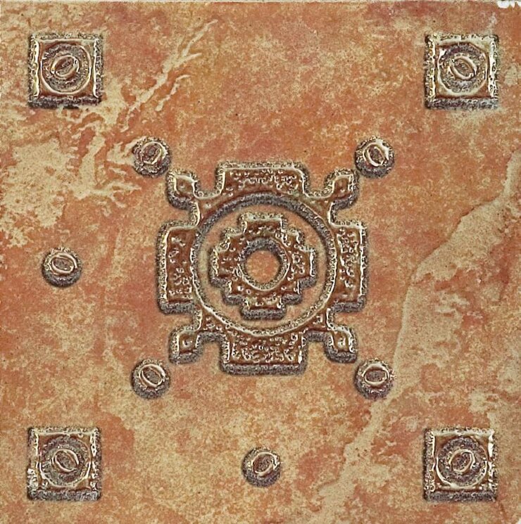 Вставка Taco Terra 15.8x15.8 Mitica Ceracasa з колекції Mitica Ceracasa