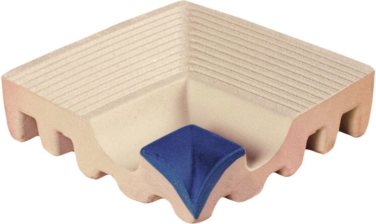 Бортик для басейну 12x12 322-Bemr-Borde Ang/Int Grooved Beige-Public Pools-A035437 з колекції Public Pools Ape