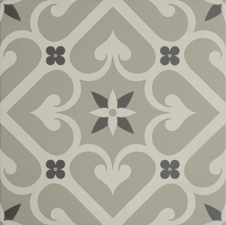 Декор Epoque White And Dark Grey On Grey 29.8x29.8 Odyssey Original Style з колекції Odyssey Original Style Декор Epoque White And Dark Grey On Grey 29.8x29.8 Odyssey Original Style з колекції Odyssey Original Style