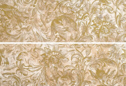 Декор (25x75) Goldflowers A2 - Oro Bianco