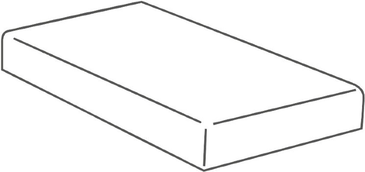 Кутовий елемент 30x60 K. Bianco Ang. Dx Elem. Lcosta Retta - Konkrete Project Outfit 2.0 - XKO3AELDX1 з колекції Konkrete Project Outfit 2.0 Castelvetro