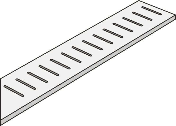 Решітка 20x60 Nst Griglia Ang Dx Taupe20 Mm - Norgestone - NSTW47K з колекції Norgestone NovaBell