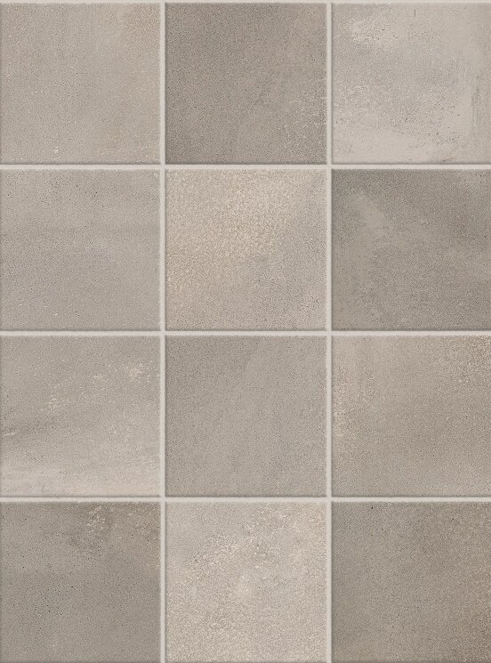 Мозаїка 10x10 White Grey Glue - Dot - Betonsquare - TTBSQWG11NPC з колекції Betonsquare Terratinta