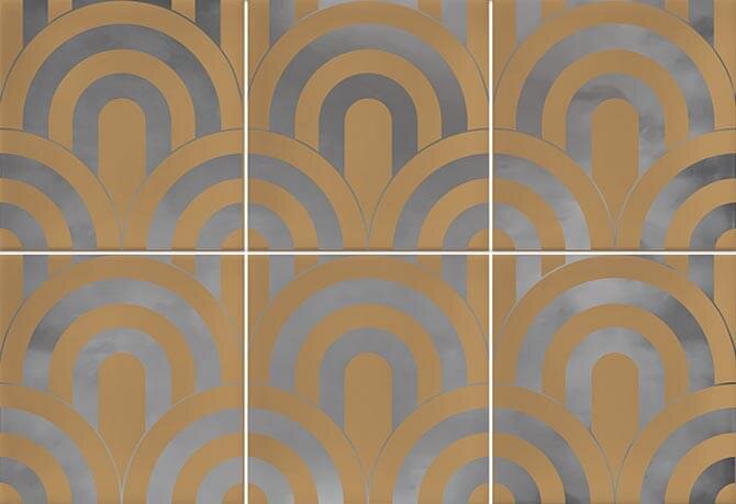 Декор Takada Caramelo Plata 23x33.5 Hanami Vives з колекції Hanami Vives Декор Takada Caramelo Plata 23x33.5 Hanami Vives з колекції Hanami Vives