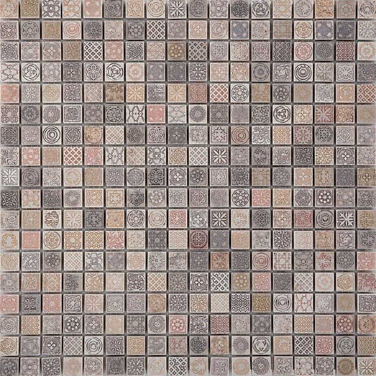 Мозаїка (30.5x30.5) Stamp15 1.5*1.5 - Stamp з колекції Stamp Lithos Mosaico