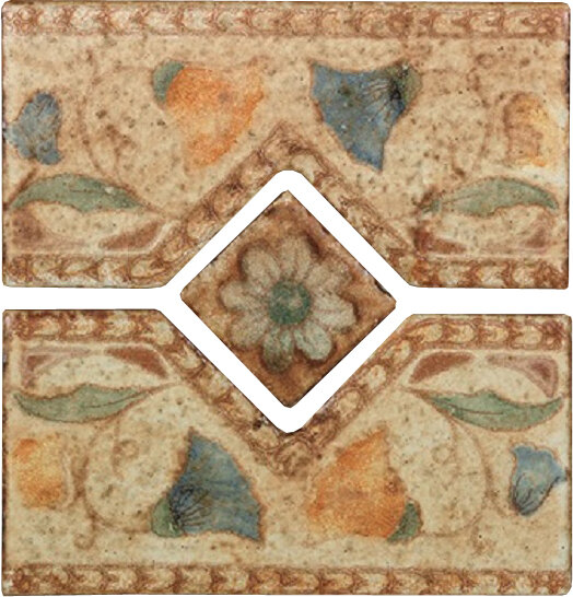 Декор 15,5x15,5 Frontal Versalia-Piemonte з колекції Piemonte Natucer