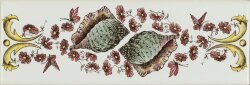 Бордюр Seashells Border Tile 5x15.2 Artworks Brilliant White Original Style