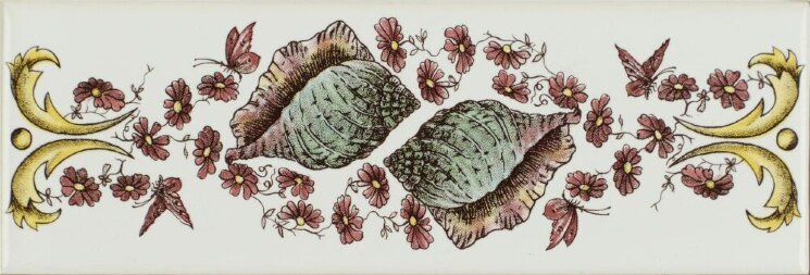 Бордюр Seashells Border Tile 5x15.2 Artworks Brilliant White Original Style з колекції Artworks Brilliant White Original Style Бордюр Seashells Border Tile 5x15.2 Artworks Brilliant White Original Style з колекції Artworks Brilliant White Original Style