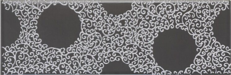 Декор (10x30) D/BUB.GR Decoro Bubble Grafite - Silk з колекції Silk Tonalite