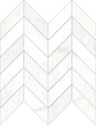 Мозаїка 30x31 NA70 White Mosaico Chevron Edimax Astor Concert