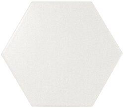Плитка (12.4x10.7) 21767 Hexagon white matt Eq-10S - Scale