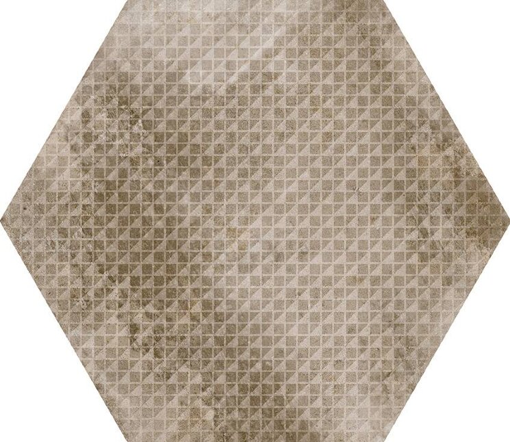 Плитка (29.2x25.4) 23606 Urban hexagon melange nut antislip Eq-10D - Urban з колекції Urban Equipe