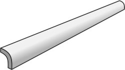 Спецелемент Quarter Round White Glossy 1.2x15.4 Dresscode Settecento