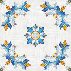 Плитка Cotto Mediterraneo Decoro Ischitella Luc - 34x34 S4291 Cotto Mediterraneo