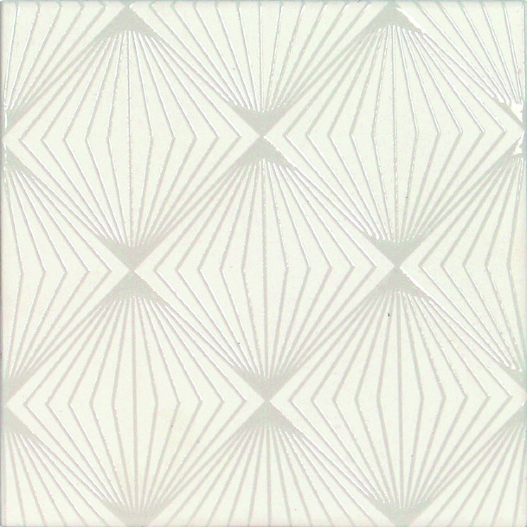 Плитка 14,8*14,8 Royal White Swing Glossy Gatsby ZYX з колекції Gatsby ZYX