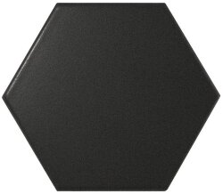 Плитка (12.4x10.7) 21909 Hexagon black matt Eq-10S - Scale