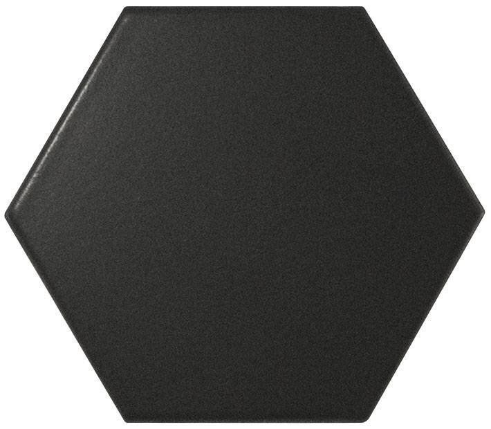 Плитка (12.4x10.7) 21909 Hexagon black matt Eq-10S - Scale з колекції Scale Equipe