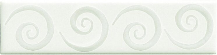 Бордюр (5x20) Eolo Bianco Fondo Bianco - Officina Delle Arti з колекції Officina Delle Arti Giovanni De Maio