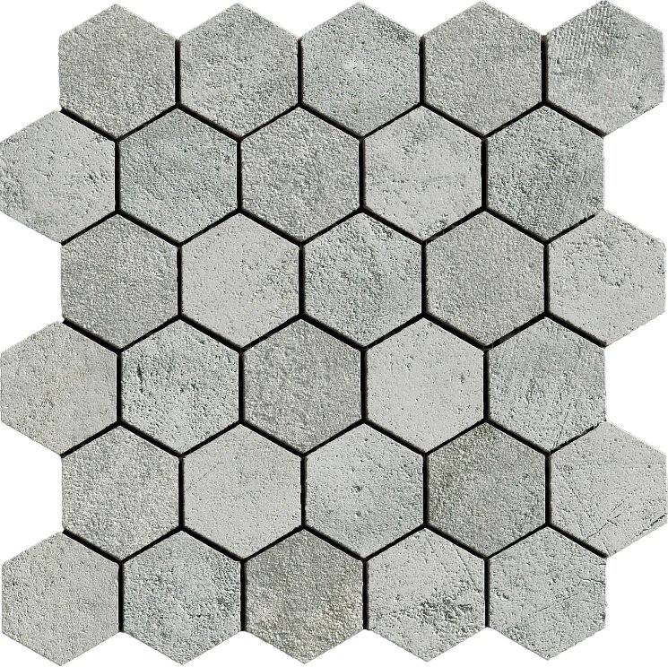 Мозаїка 28x29 154312 Gravel esagona nat rett La Fabbrica Jungle Stone з колекції Jungle Stone La Fabbrica