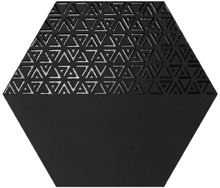 Декор Opal Deco Black 28.5x33 Hexamix Realonda з колекції Hexamix Realonda