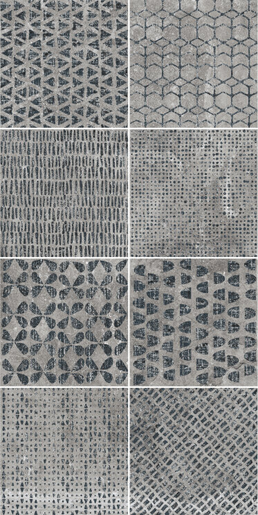 Декор 60x120 Metal Chic8 Pz Grey - Provence - J89594 з колекції Provence Rondine Декор 60x120 Metal Chic8 Pz Grey - Provence - J89594 з колекції Provence Rondine