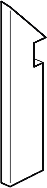 Спецелемент сходинки 7,2x30 F Pmj Summer Brezza Battiscopa Sag. Sx*Matt - Summer з колекції Summer FAP