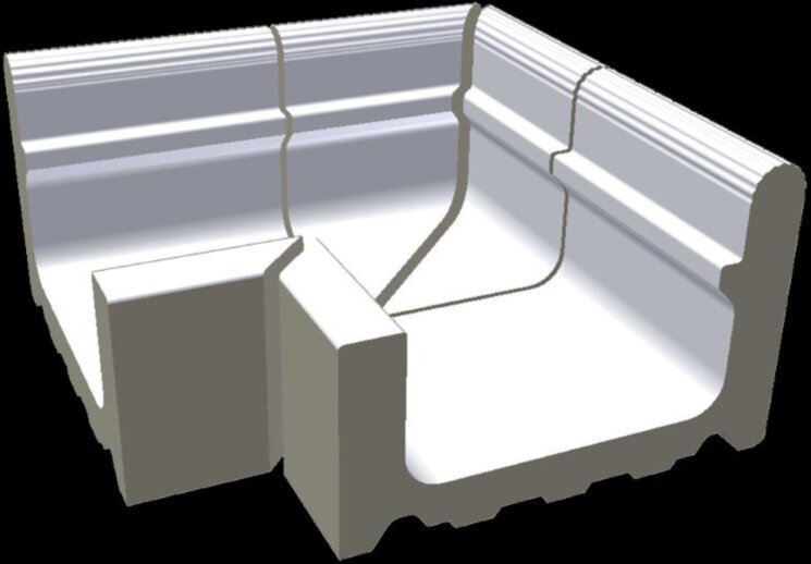 Кут 39,1 x 30 XPA51023 Pool Rako з колекції Pool Rako