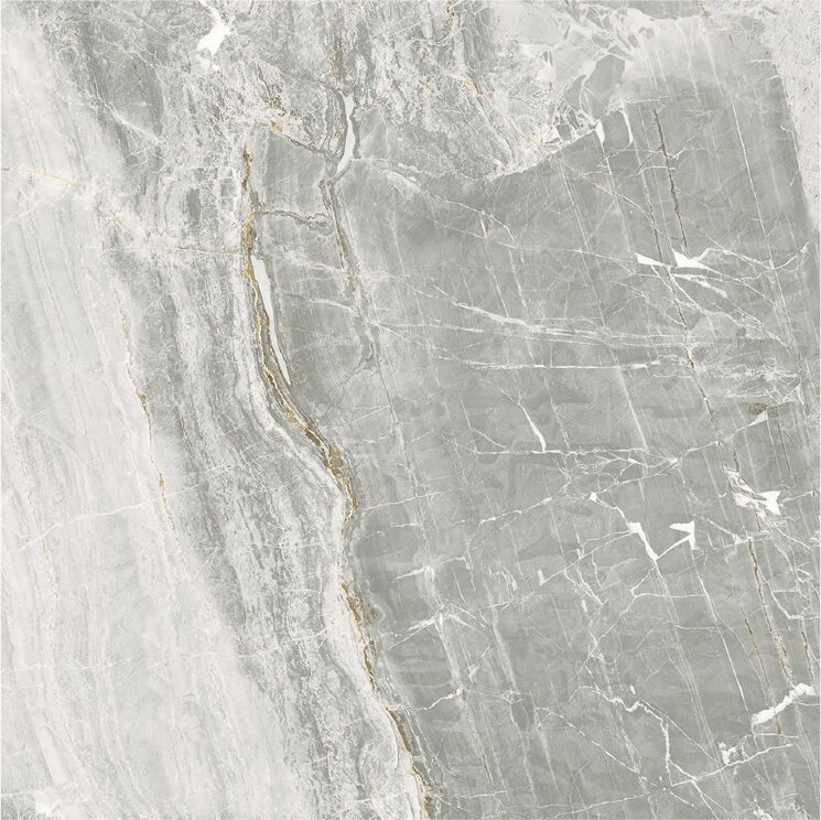 Плитка 75x75 Orobica Grigia75 Rt - Purity of Marble Brecce - OG75 з колекції Purity of Marble Brecce Supergres