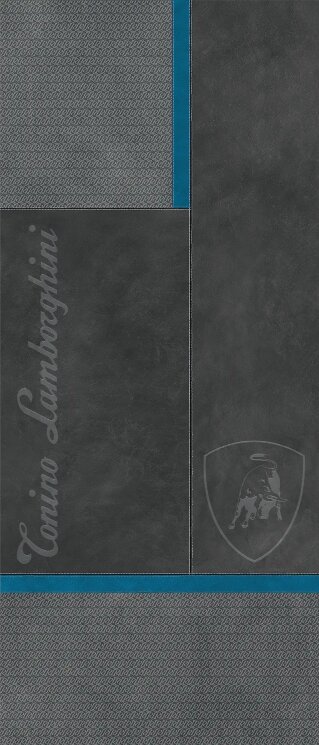 Плитка 120x280 167551  ANTHRACITE BLUE SQUARE LOGO Tonino Lamborghini Korium з колекції Korium Tonino Lamborghini