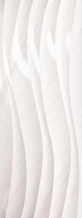 Плитка (45x120) 678.0005.001 Marble Flux White Shine - Marble з колекції Marble Love Tiles