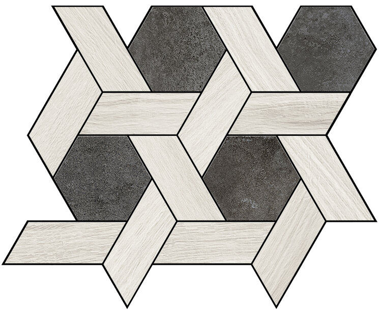 Плитка 26x30 Decoro/Champagne Black Nat - Il Cerreto - MOSCP06 з колекції Il Cerreto La Fabbrica