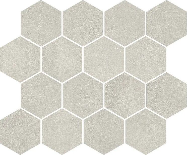 Мозаїка 28.7x34.4 99390 EsagonaT 16White Cerdisa Beton Design з колекції Beton Design Cerdisa