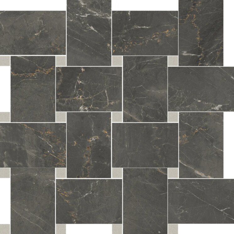 Мозаїка 30x30 84496 Black mosaico(Contrasti) Pol Cerdomus Sybil з колекції Sybil Cerdomus