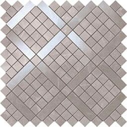 Мозаїка (30.5x30.5) MARVEL PRO GREY FLEURY DIAGONAL MOSAIC з колекції Італійська плитка APE