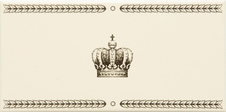 Бордюр Single Sovereign Crown 7.5x15.2 Artworks Colonial White Original Style з колекції Artworks Colonial White Original Style