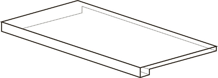 Кутова сходинка (120x30) PUTI121 Tierras Angolarecorner Sinistro Ash - Tierras Industrial з колекції Tierras Industrial Mutina