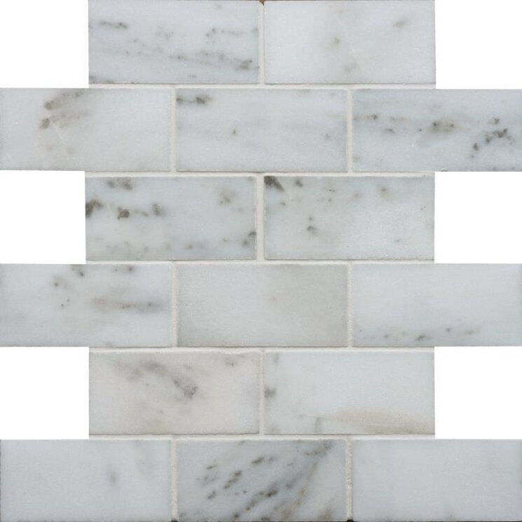 Мозаїка Viano White Polished Brickbond Mosaic 26.1x30.5 Earthworks Original Style з колекції Earthworks Original Style