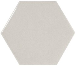 Плитка (12.4x10.7) 21912 Hexagon light grey Eq-10S - Scale
