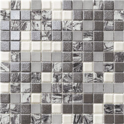 Мозаїка (31.6x31.6) 7955 Metal Grey Mercury - Ink