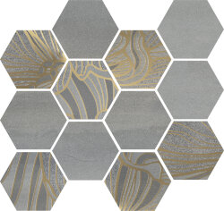 Мозаїка Denver mosaic hex fiori inox 29,7х34,5
