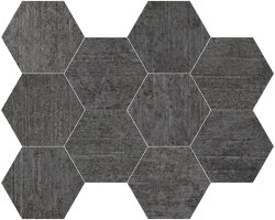 Мозаїка (21.2x26.5) FZ7T6FS161 Malla Hexagono Negro - Norfolk