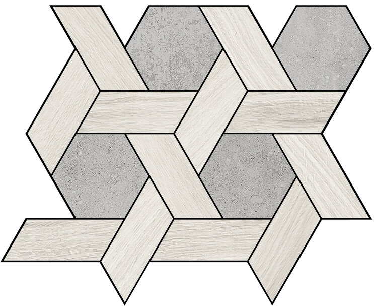 Плитка 26x30 Decoro/Champagne Grey Nat - Il Cerreto - MOSCP05 з колекції Il Cerreto La Fabbrica