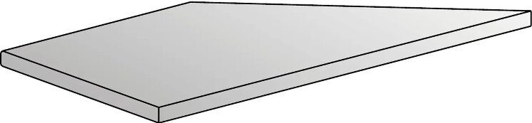 Плитка для басейна 50x100 ANGOLO BORDO COSTA INTERNO SX GRIP Ancient Century Old Stone з колекції Old Stone Century