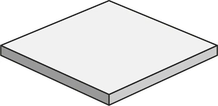 Кутова сходинка Percorsi Frame Angolare Scalino Plima Silver R 11 - 33x33 V1GJ Percorsi Frame з колекції Percorsi Frame Keope