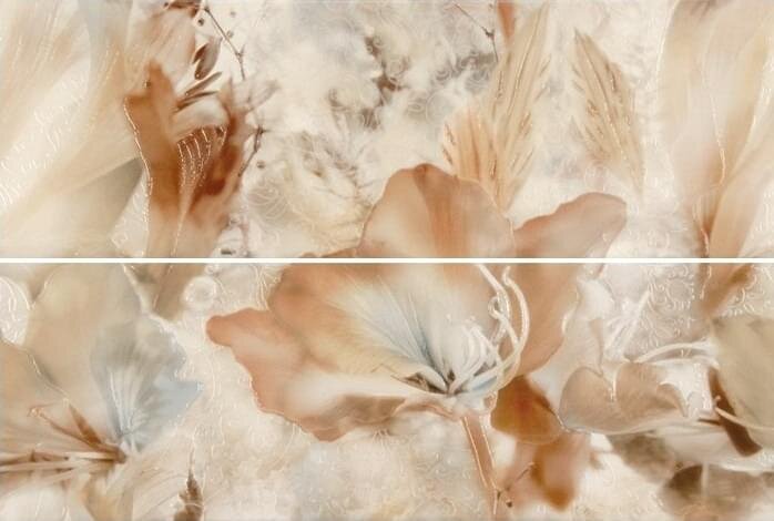 Панно Set Sutra Beige 40x60 Silk Plaza з колекції Silk Plaza