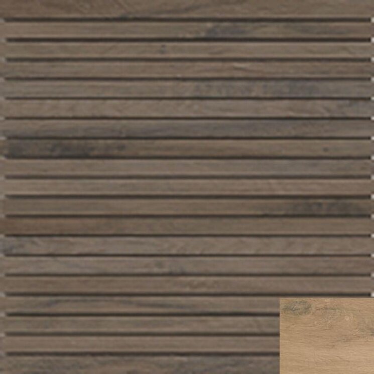 Мозаїка Listelli Marrone Chiaro 30x30 Tavolato Casalgrande Padana з колекції Tavolato Casalgrande Padana